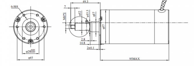 Động cơ BLDC mạnh mẽ thông minh Lên đến 6000 Rpm 15 - 500 Watts 0
