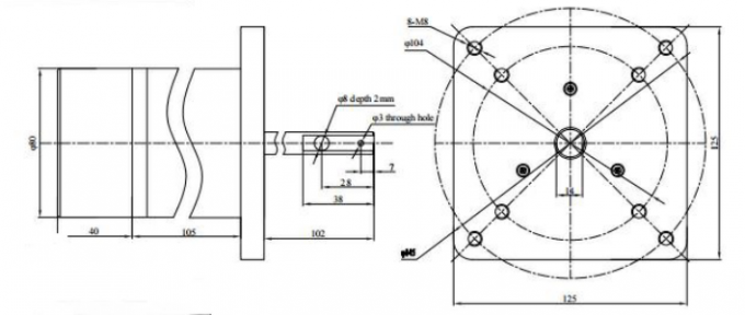 Động cơ BLDC tiết kiệm 12VDC 48VDC / 230VAC lên đến 4000 vòng/phút 0