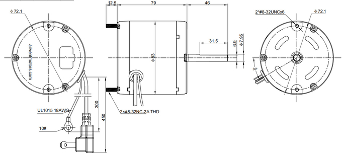 Energy Star Air Vent BLDC Motor W8083 Chấp nhận Sản xuất theo yêu cầu 2